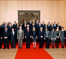 Fotografía de grupo de la audiencia concedida al Grupo AN y la UCAN