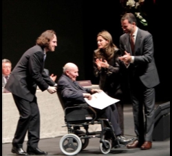 Los Príncipes durante la entrega de premios