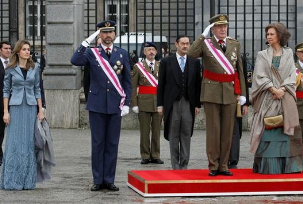 Los Reyes y los Príncipes, durante el acto