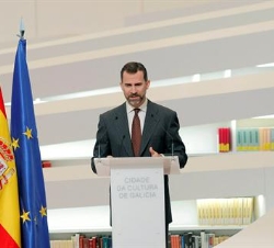 Don Felipe, durante sus palabras