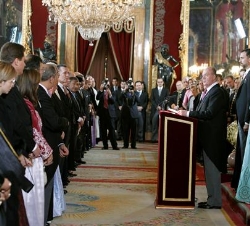Vista general del Salón del Trono durante el discurso del Rey