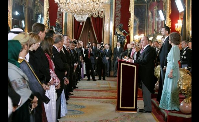 Vista general del Salón del Trono durante el discurso del Rey