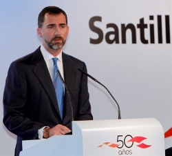 Don Felipe, durante su discurso
