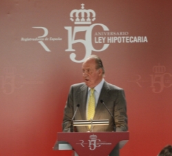 El Rey durante su intervención
