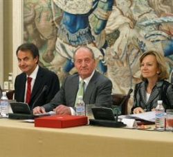 Fotografía de la mesa presidencial