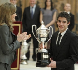 Marc Márquez recibe de manos de la Princesa de Asturias el Premio Nacional Princesa de Asturias S.A.R. Doña Letizia