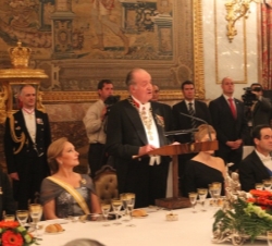 Don Juan Carlos durante su intervención