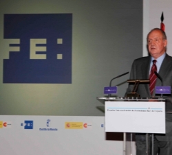 Don Juan Carlos durante su intervención