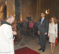 Los Príncipes, durante la ceremonia religiosa