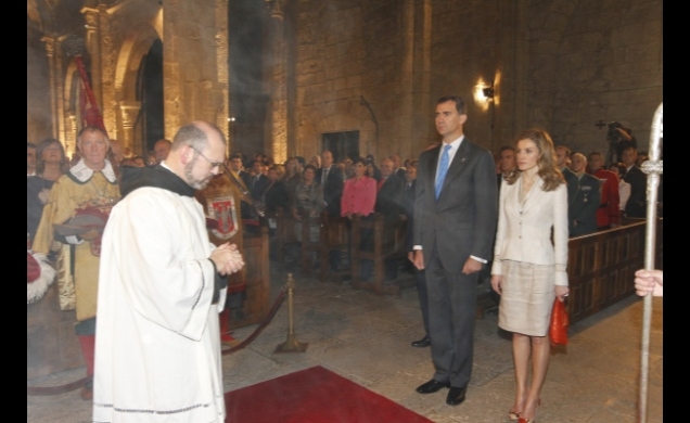 Los Príncipes, durante la ceremonia religiosa