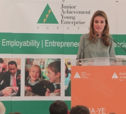La Princesa, durante su discurso