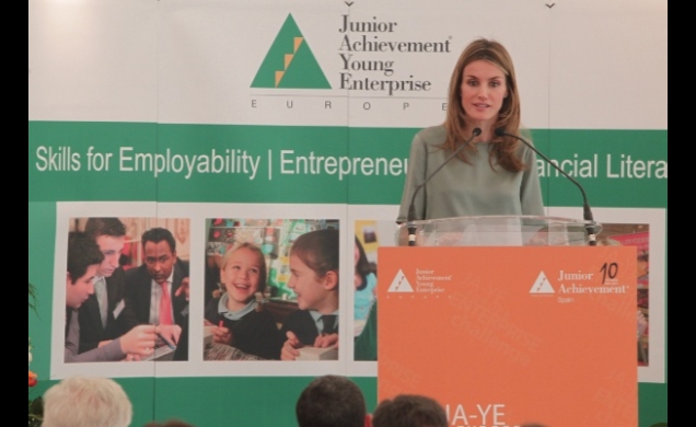 La Princesa, durante su discurso