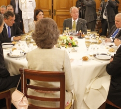Don Juan Carlos, durante su intervención