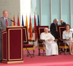 Don Juan Carlos durante su intervención