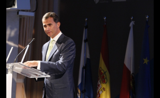 Don Felipe durante su intervención
