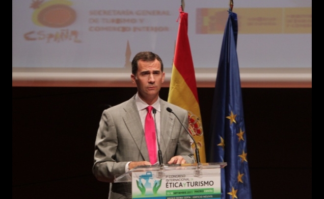 Don Felipe, durante su discurso