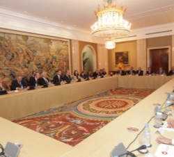 Vista de la mesa presidencial
