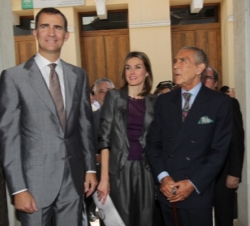 Don Felipe y Doña Letizia, con Antonio Gala