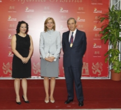 Su Alteza Real la Infanta Doña Cristina con los galardonados