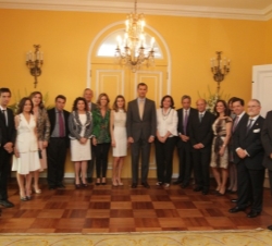 Almuerzo con un grupo de intelectuales chilenos