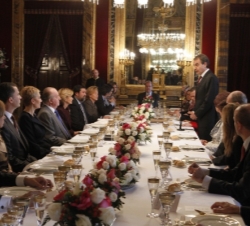 El Presidente del Gobierno durante su intervención en el almuerzo