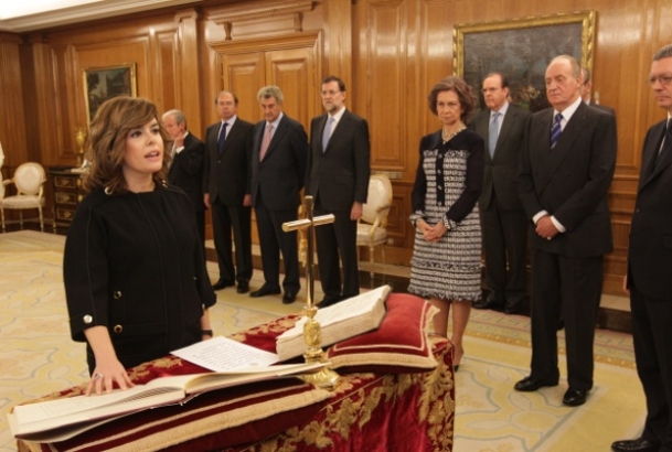 Soraya Sáenz de Santamaría jura su cargo ante Sus Majestades los Reyes