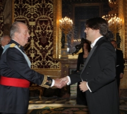 Su Majestad recibe la credencial del embajador del Principado de Andorra