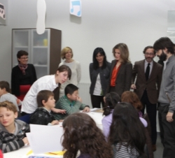 Doña Letizia en una de las actividades escolares
