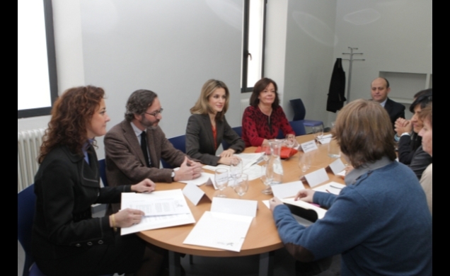 Su Alteza Real durante la reunión de trabajo