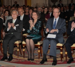 Doña Sofía durante el concierto