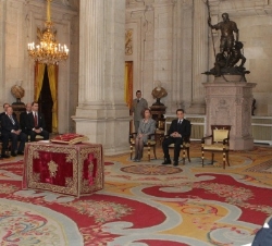 Don Juan Carlos durante su intervención