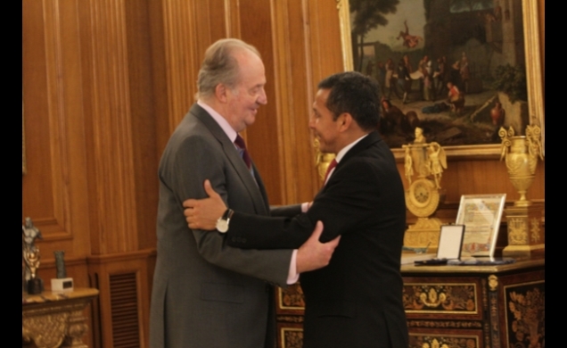 Su Majestad el Rey recibe a Ollanta Humala, Presidente de la República del Perú