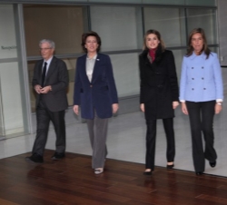 Doña Letizia a su llegada al Foro