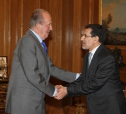 Su Majestad el Rey recibe el saludo de Saad-Eddine El Othmani, Ministro de Asuntos Exteriores y de Cooperación del Reino de Marruecos