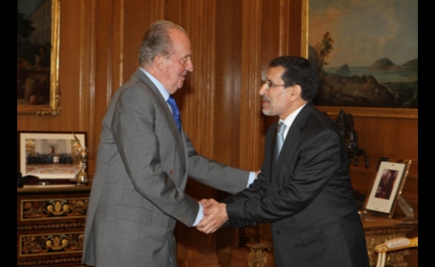 Su Majestad el Rey recibe el saludo de Saad-Eddine El Othmani, Ministro de Asuntos Exteriores y de Cooperación del Reino de Marruecos