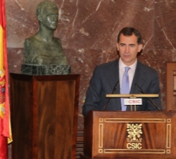 Don Felipe, durante su intervención