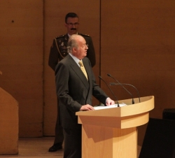 Don Juan Carlos durante su intervención