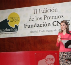 La Princesa de Asturias cierra su intervención con la lengua de signos española
