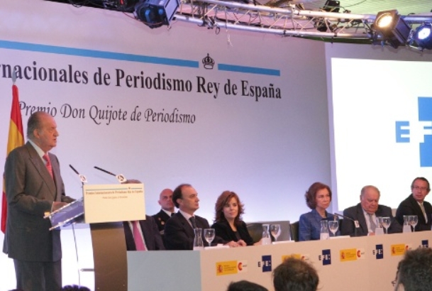 Su Majestad el Rey durante su intervención