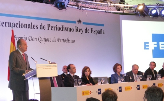 Su Majestad el Rey durante su intervención