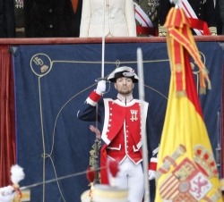 Doña Sofía, en la tribuna presidencial