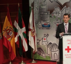 Don Felipe, durante su discurso