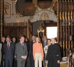 Doña Letizia, durante su visita a la Iglesia de la Asunción de Nuestra Señora