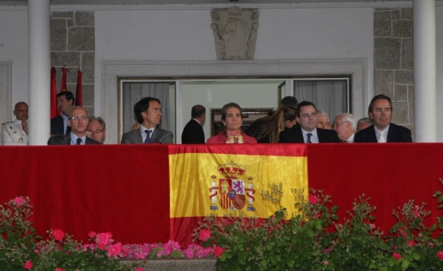 Vista general del palco presidencial