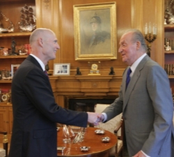 Su Majestad recibe a Richard L. Scott, Gobernador del Estado de Florida