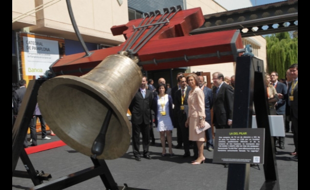 Doña Sofía a su llegada al recinto Ferial de Valladolid