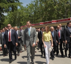Los Príncipes, durante su recorrido por la Feria
