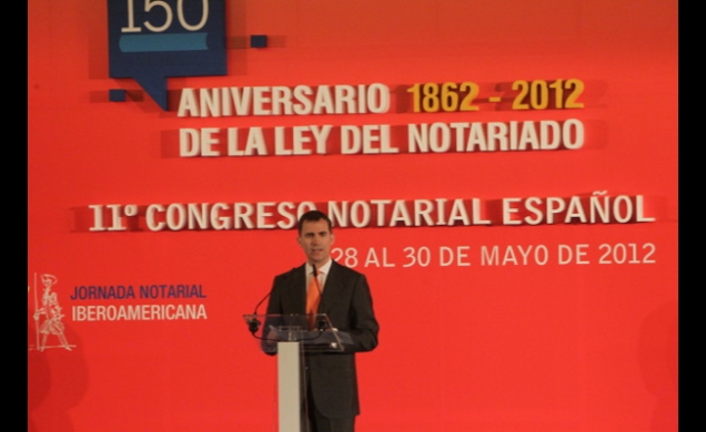 Don Felipe, durante su intervención