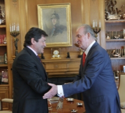 Su Majestad el Rey recibe al presidente del Principado de Asturias