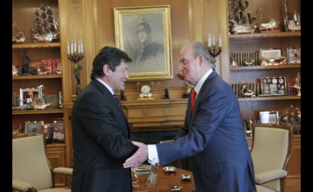 Su Majestad el Rey recibe al presidente del Principado de Asturias